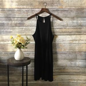 Black halter dress